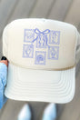 Coquette Coastal Stamps Otto Khaki Foam Front Trucker Hat - Wholesale Accessory Market