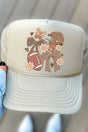 Coquette Daisy Gameday Otto Khaki Foam Front Trucker Hat - Wholesale Accessory Market
