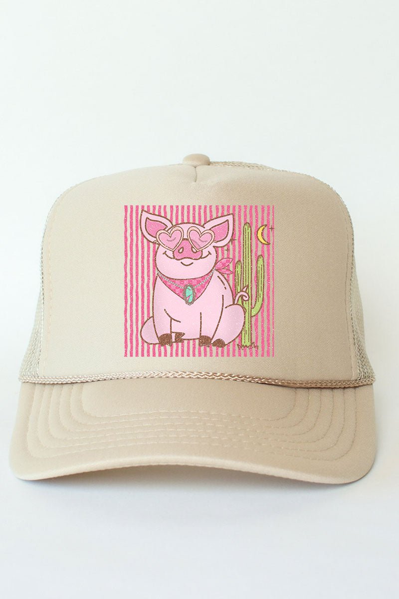 Desert Diva Piggy Otto Foam Front Trucker Hat - Wholesale Accessory Market