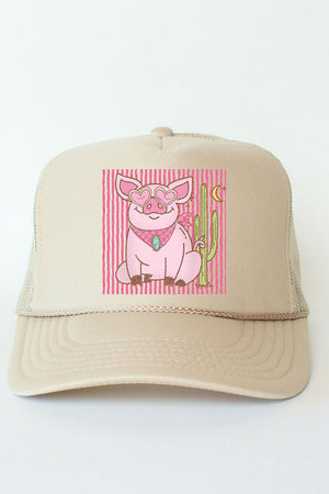 Desert Diva Piggy Otto Foam Front Trucker Hat - Wholesale Accessory Market