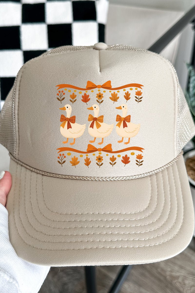 Fall Geese Girls Otto Khaki Foam Front Trucker Hat - Wholesale Accessory Market