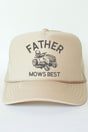 Father Mows Best Otto Khaki Foam Front Trucker Hat - Wholesale Accessory Market