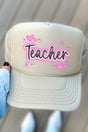 Faux Airbrush Teacher Otto Khaki Foam Front Trucker Hat - Wholesale Accessory Market