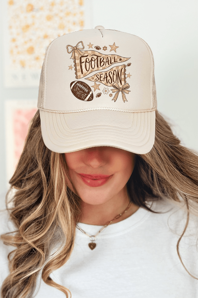 Football Season Doodle Otto Foam Front Trucker Hat - Wholesale Accessory Market