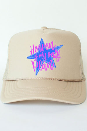 Heaven Is My Only Plan Otto Foam Front Trucker Hat - Wholesale Accessory Market
