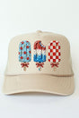 Painted Patriotic Popsicles Otto Khaki Foam Front Trucker Hat - Wholesale Accessory Market