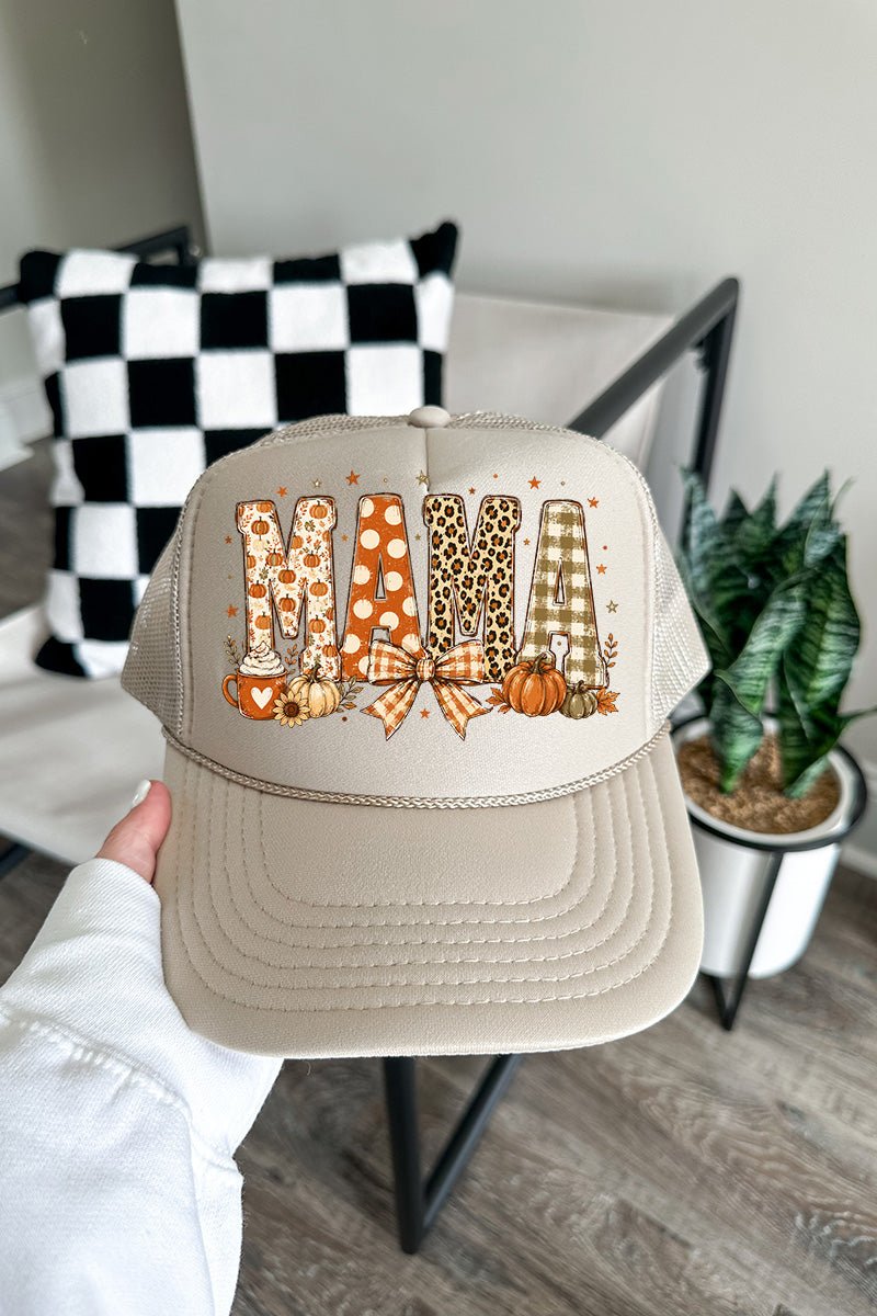 Pumpkin Spice Mama Otto Foam Front Trucker Hat - Wholesale Accessory Market