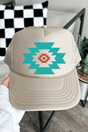 Punchy Aztec Otto Khaki Foam Front Trucker Hat - Wholesale Accessory Market