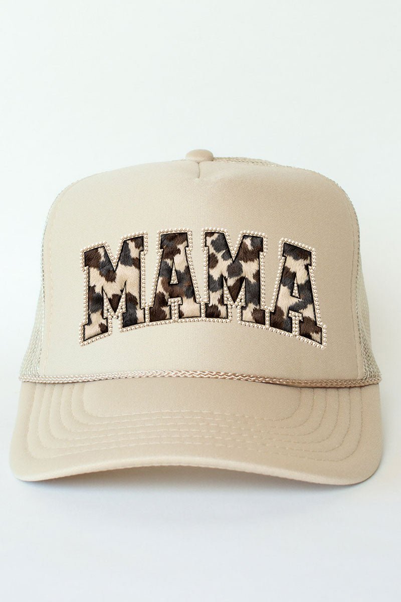 Rodeo Pearl Mama Otto Khaki Foam Front Trucker Hat - Wholesale Accessory Market