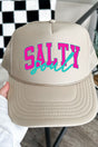Salty Soul Color Block Otto Khaki Foam Front Trucker Hat - Wholesale Accessory Market