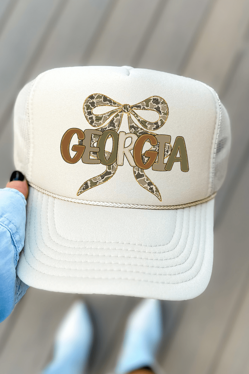 Sweet Home Camo Georgia Otto Khaki Foam Front Trucker Hat - Wholesale Accessory Market