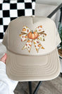 Tied Up In Fall Otto Khaki Foam Front Trucker Hat - Wholesale Accessory Market