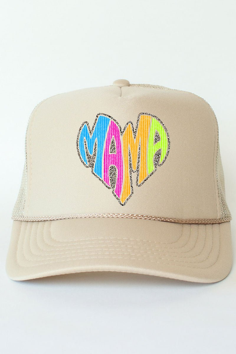 Wild Mama Bright Leopard Otto Foam Front Trucker Hat - Wholesale Accessory Market