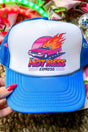 Hot Mess Express Otto Neon Blue with White Foam Front Trucker Hat - Wholesale Accessory Market