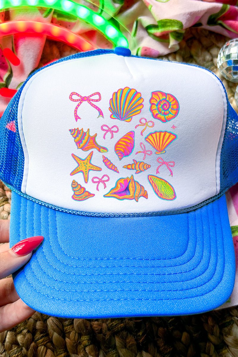 Neon By The Sea Otto Neon Blue with White Foam Front Trucker Hat - Wholesale Accessory Market