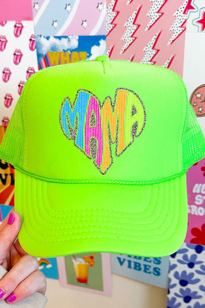 Wild Mama Bright Leopard Otto Foam Front Trucker Hat - Wholesale Accessory Market