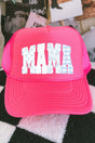 Bow And Blue Mama Otto Neon Pink Foam Front Trucker Hat - Wholesale Accessory Market
