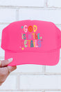 God In The Details Otto Neon Pink Foam Front Trucker Hat - Wholesale Accessory Market