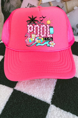 Livin The Pool Life Otto Foam Front Trucker Hat - Wholesale Accessory Market
