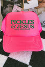 Pickles & Jesus Otto Neon Pink Foam Front Trucker Hat - Wholesale Accessory Market