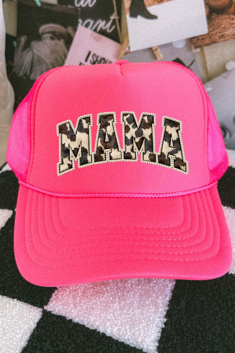 Rodeo Pearl Mama Otto Neon Pink Foam Front Trucker Hat - Wholesale Accessory Market
