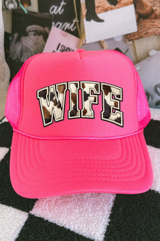 Rodeo Pearl Wife Otto Neon Pink Foam Front Trucker Hat - Wholesale Accessory Market