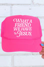 What A Friend Otto Neon Pink Foam Front Trucker Hat - Wholesale Accessory Market
