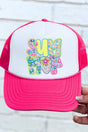 Neon Summer Otto Neon Pink with White Foam Front Trucker Hat - Wholesale Accessory Market