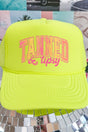 Tropical Tipsy Tones Otto Neon Yellow Foam Front Trucker Hat - Wholesale Accessory Market