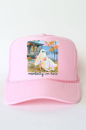 Ghost Mentally I'm Here Otto Foam Front Trucker Hat - Wholesale Accessory Market