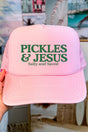 Pickles & Jesus Otto Pink Foam Front Trucker Hat - Wholesale Accessory Market