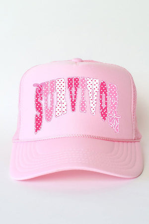 Pink Polka Pop Survivor Otto Foam Front Trucker Hat - Wholesale Accessory Market