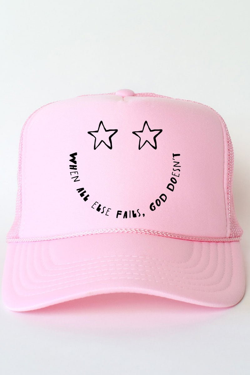 Star Eyes God Never Fails Otto Foam Front Trucker Hat - Wholesale Accessory Market