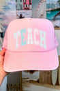 Timeless Teach Otto Pink Foam Front Trucker Hat - Wholesale Accessory Market