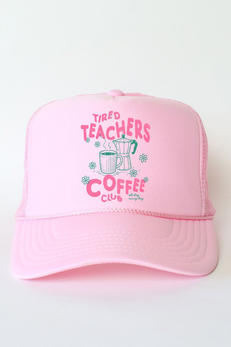 Tired Teachers Coffee Club Otto Foam Front Trucker Hat - Wholesale Accessory Market