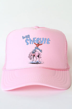 Well Sheeyit Cowboy Otto Foam Front Trucker Hat - Wholesale Accessory Market