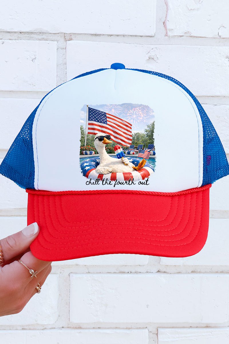 Chill The Fourth Out Otto Foam Front Trucker Hat - Wholesale Accessory Market