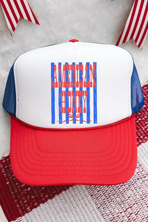 Red American Honey Energy Otto Foam Front Trucker Hat - Wholesale Accessory Market
