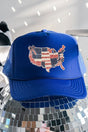 Faux Patchwork USA Map Otto Royal Foam Front Trucker Hat - Wholesale Accessory Market