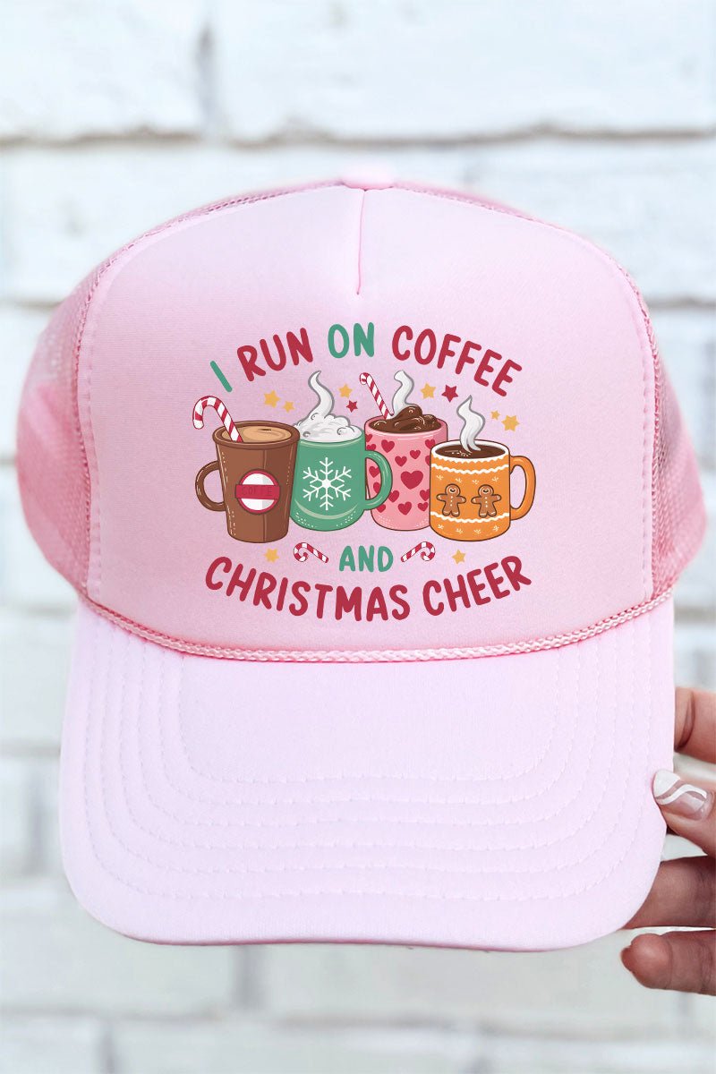 Coffee And Christmas Cheer Otto Soft Pink Foam Front Trucker Hat - Wholesale Accessory Market