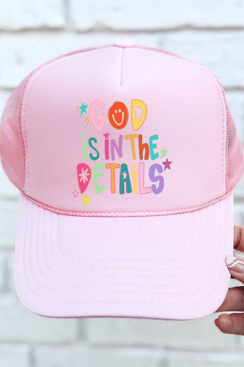 God In The Details Otto Soft Pink Foam Front Trucker Hat - Wholesale Accessory Market
