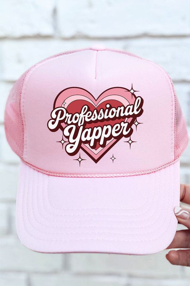 Heart Professional Yapper Otto Soft Pink Foam Front Trucker Hat - Wholesale Accessory Market