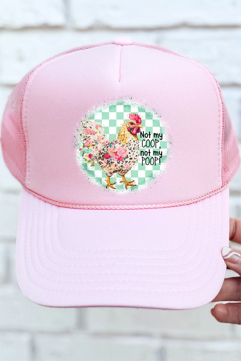 Not My Coop Otto Soft Pink Foam Front Trucker Hat - Wholesale Accessory Market