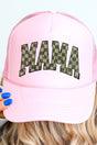 Olive Checkered Mama Otto Soft Pink Foam Front Trucker Hat - Wholesale Accessory Market