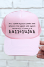 Praise You Again, Hallelujah Otto Soft Pink Foam Front Trucker Hat - Wholesale Accessory Market