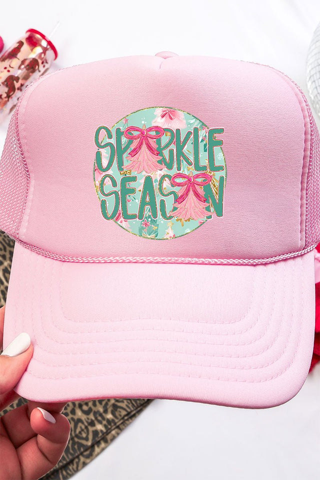 Sparkle Season Otto Soft Pink Foam Front Trucker Hat - Wholesale Accessory Market