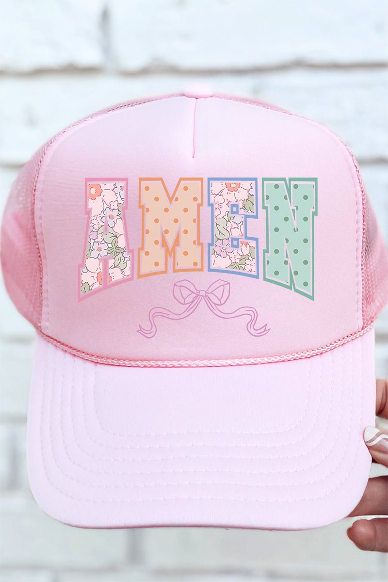 Springtime Amen Otto Soft Pink Foam Front Trucker Hat - Wholesale Accessory Market