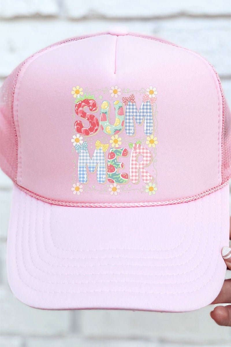 Summer Picnic Otto Soft Pink Foam Front Trucker Hat - Wholesale Accessory Market