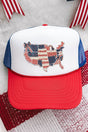 Faux Patchwork USA Map Otto Youth Red, White, and Blue Foam Front Trucker Hat - Wholesale Accessory Market