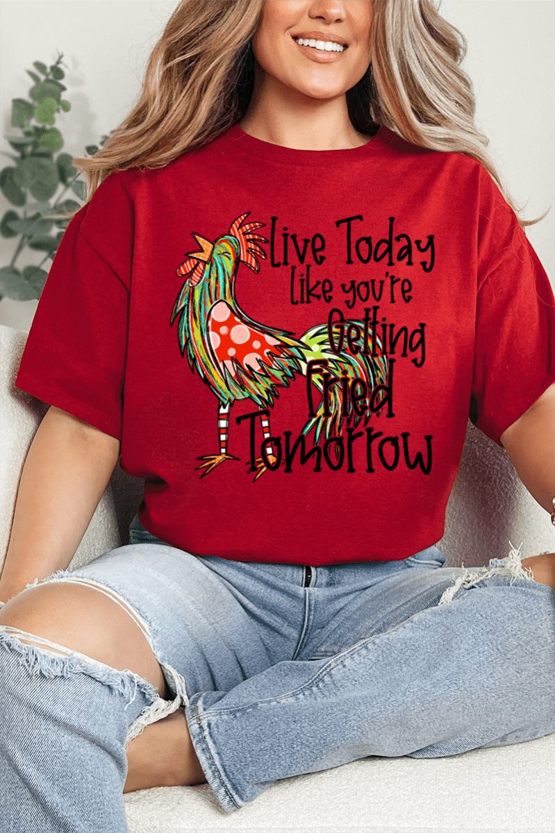 Getting Fried Tomorrow Short Sleeve Relaxed Fit T-Shirt - Wholesale Accessory Market